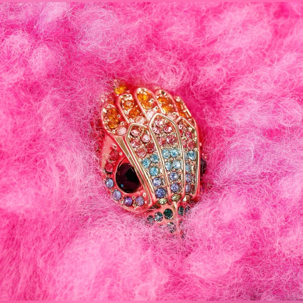 🩷🧡KURT GEIGER LONDON SMALL HOXTON MULTICOLOR🐆FUR BACKPACK🎒🩵🤎 - Picture 5 of 10